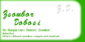 zsombor dobosi business card